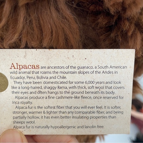 NEW 100% Alpaca brown trapper hat main image 4